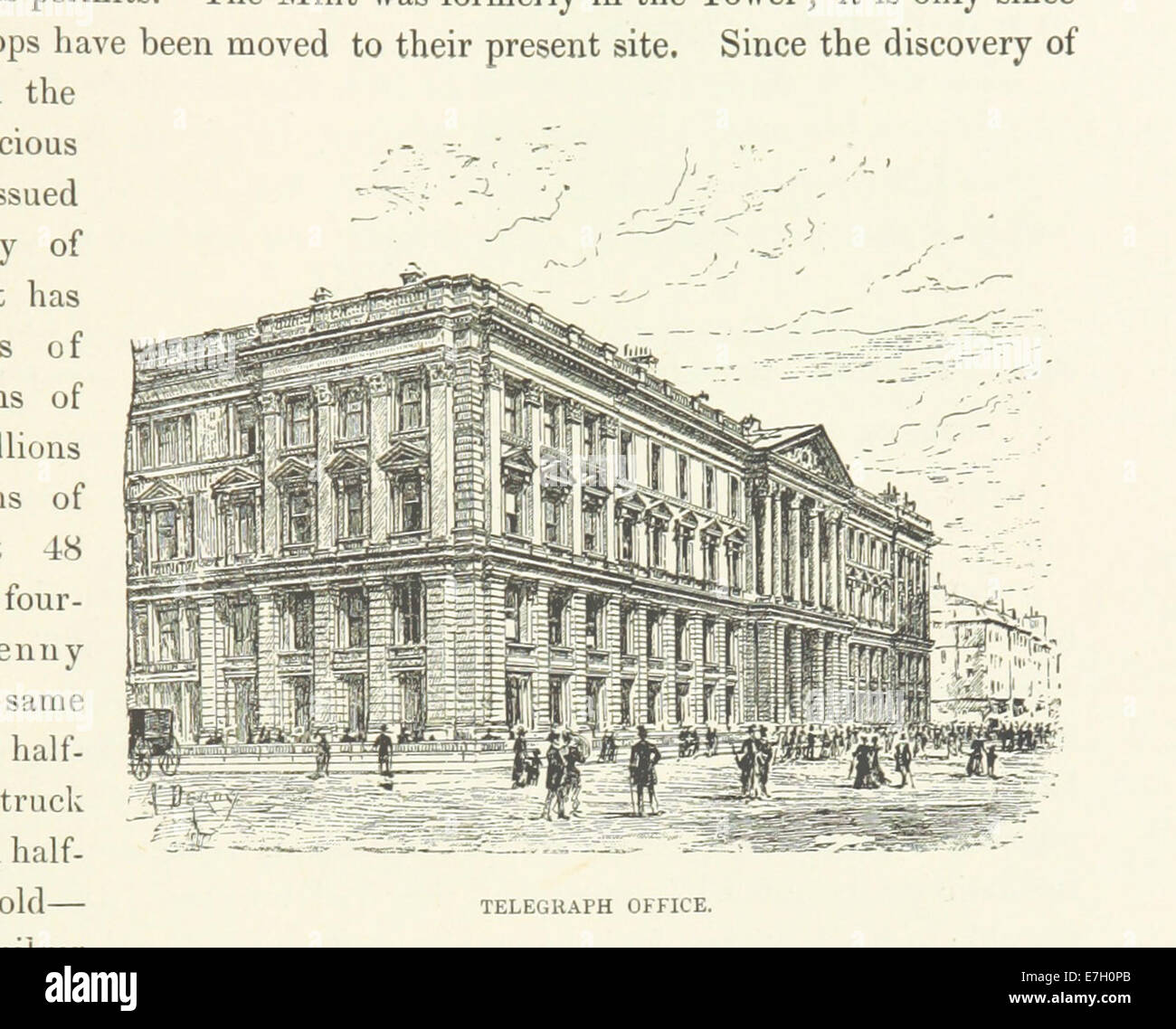 Illustration tirée de « Londres et ses environs », représentant la ville de Londres et ses environs, mettant en valeur les espaces publics et les caractéristiques urbaines du XIXe siècle. Banque D'Images