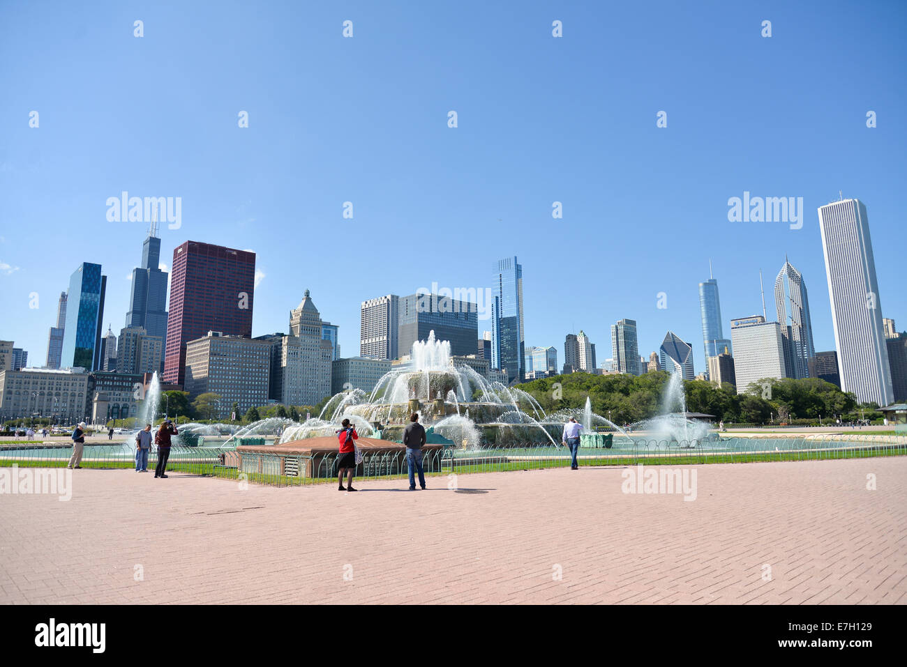 Fontaine de Buckingham. Image de la fontaine de Buckingham dans Grant Park, Chicago, Illinois, USA. Banque D'Images