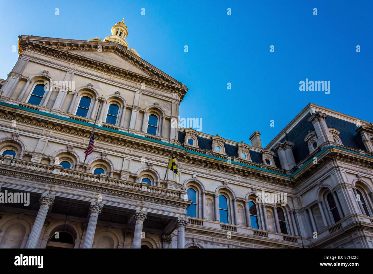 L'Hôtel de ville de Baltimore, Maryland. Banque D'Images