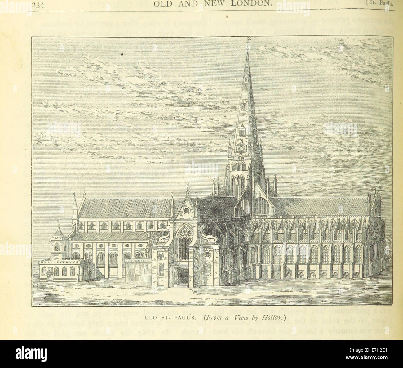 ONL (1887) 1,234 - Old St Pauls (après Hollar) Banque D'Images