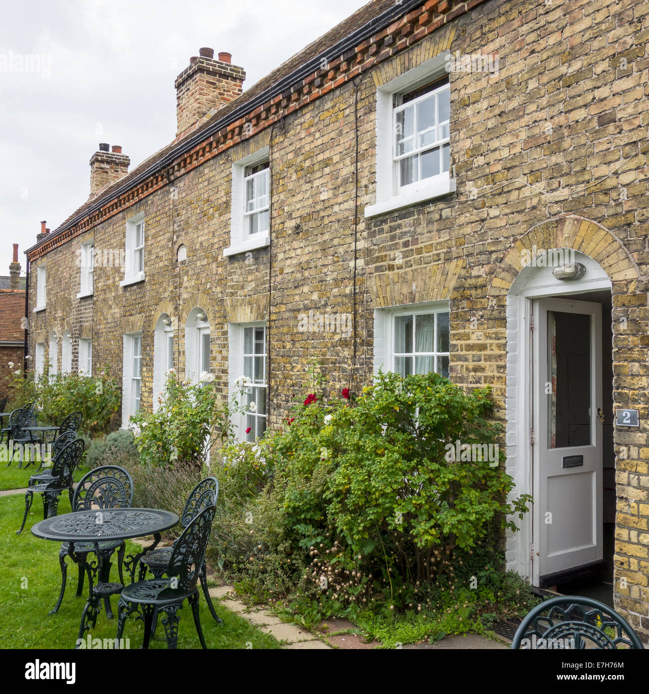 Maisons d'aumône le marché du bétail Sandwich Kent Banque D'Images