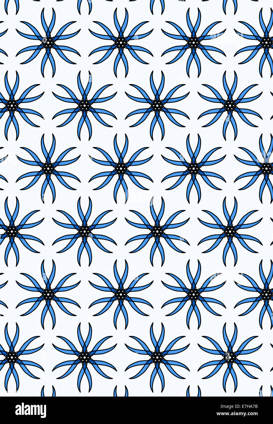Illustration de papier peint design symétrique Banque D'Images