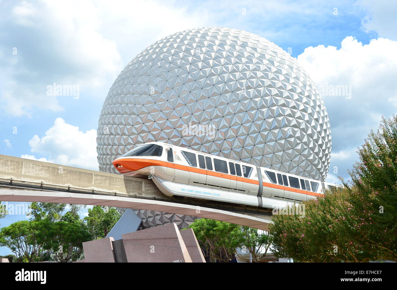 Vaisseau spatial Terre au Centre Epcot, Disneyworld en Floride, Orlando, USA Banque D'Images