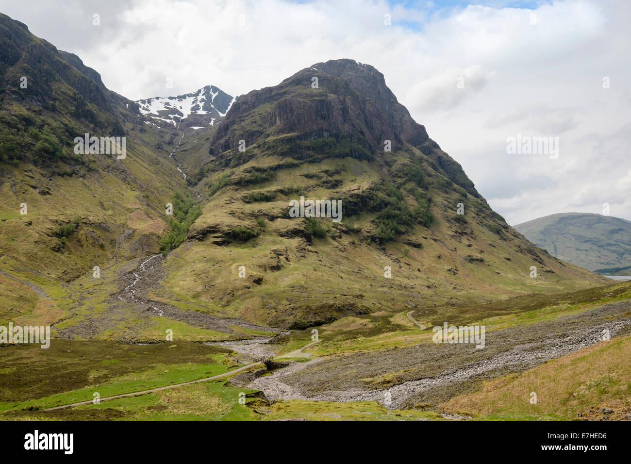 Consulter jusqu'à Coire Coire Stob Lochan nan nan Lochan avec Gearr Aonach et Aonach Dubh dans Bidean nam Bian massif. Glen Coe Scotland UK Banque D'Images