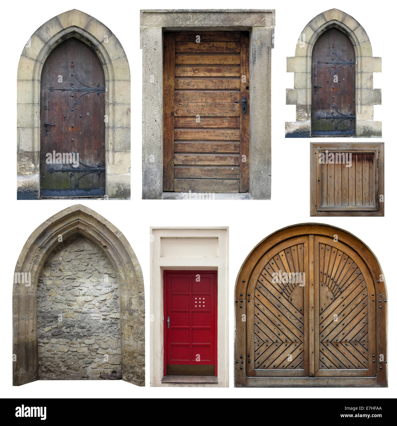 Vieilles portes - portes anciennes Banque D'Images