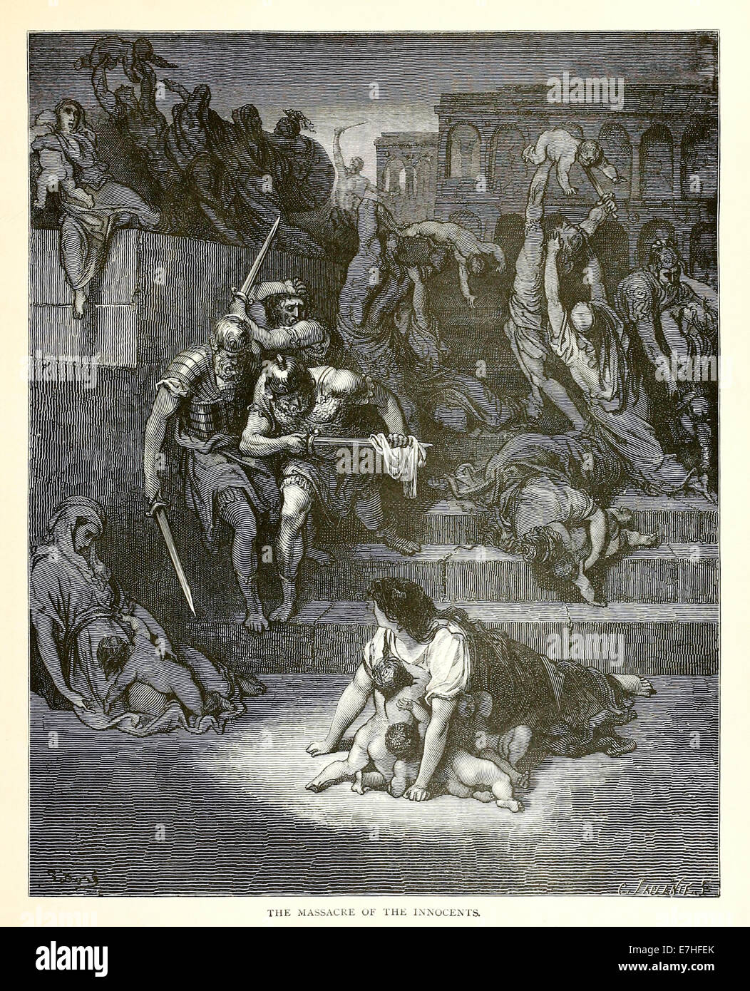 Illustration par Paul Gustave Doré (1832-1883) à partir de 1880 édition de la Bible. Voir la description pour plus d'informations. Banque D'Images
