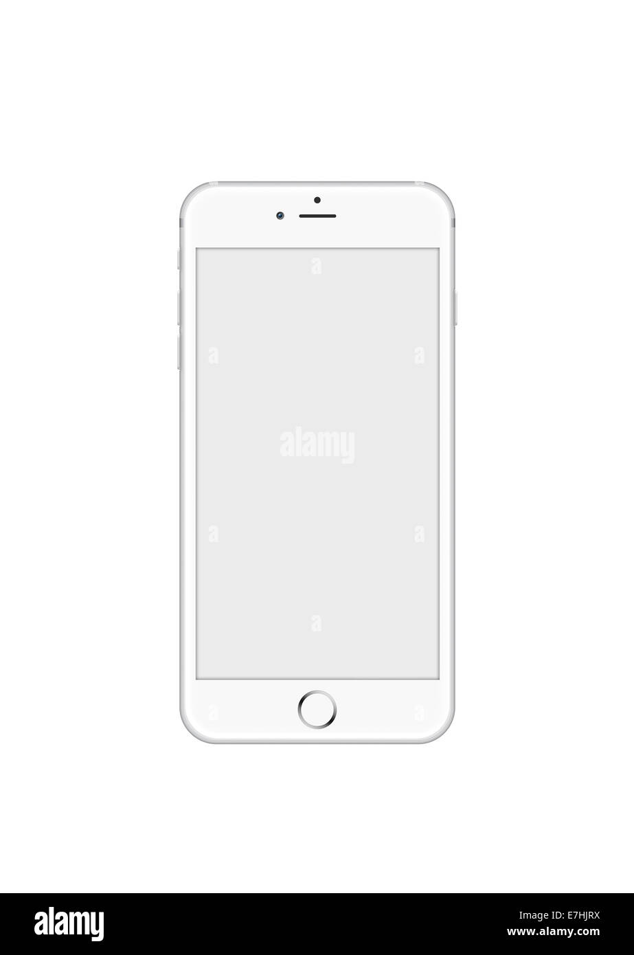 iPhone 6 blanc. Banque D'Images