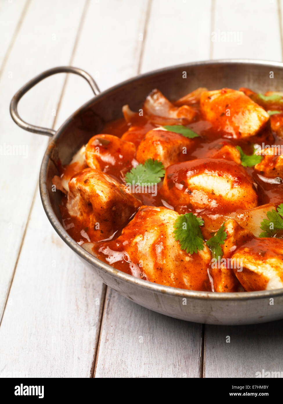 Sur une table de cari Banque D'Images