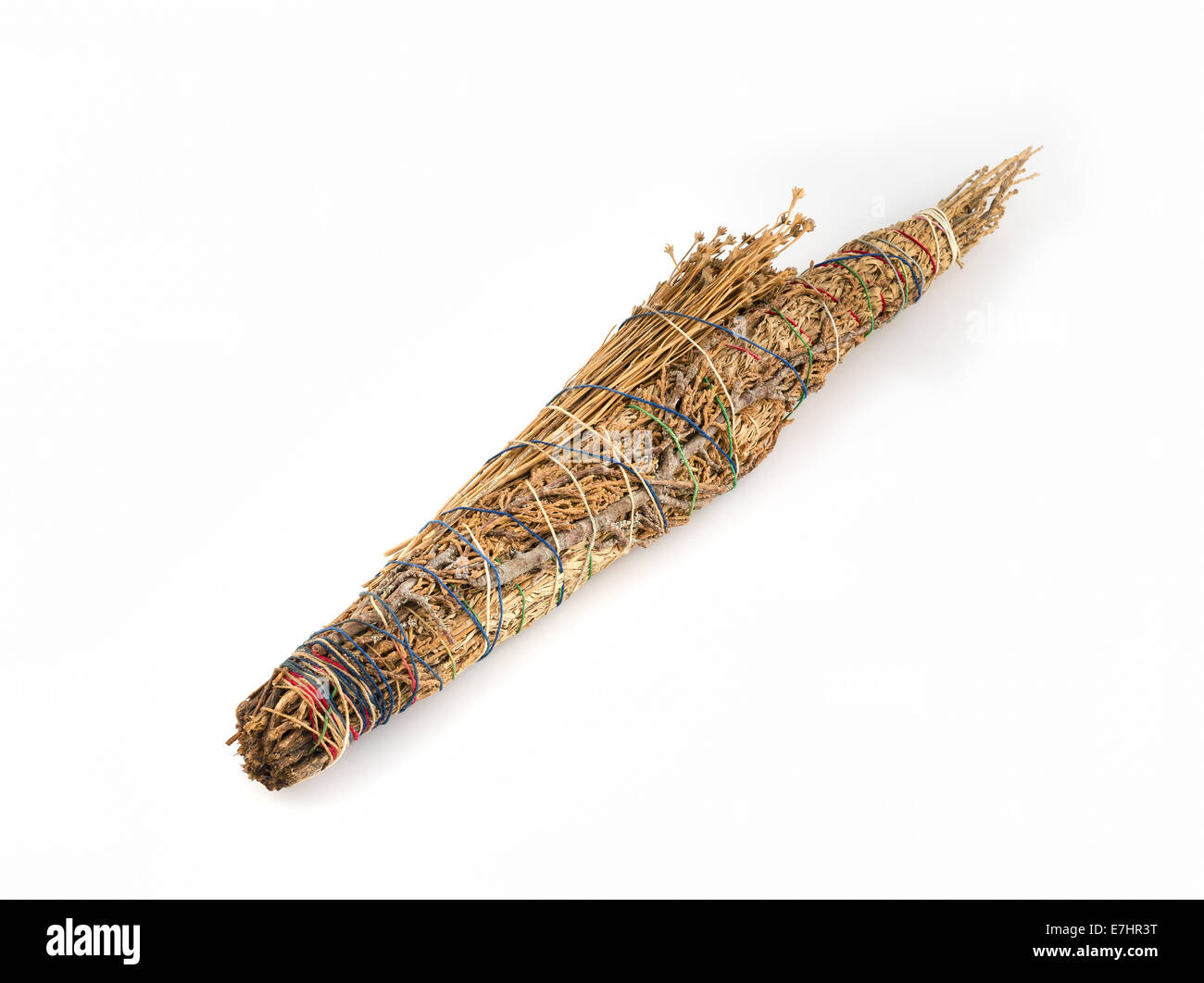 Les indiens Pueblo smudge stick sacré. Banque D'Images