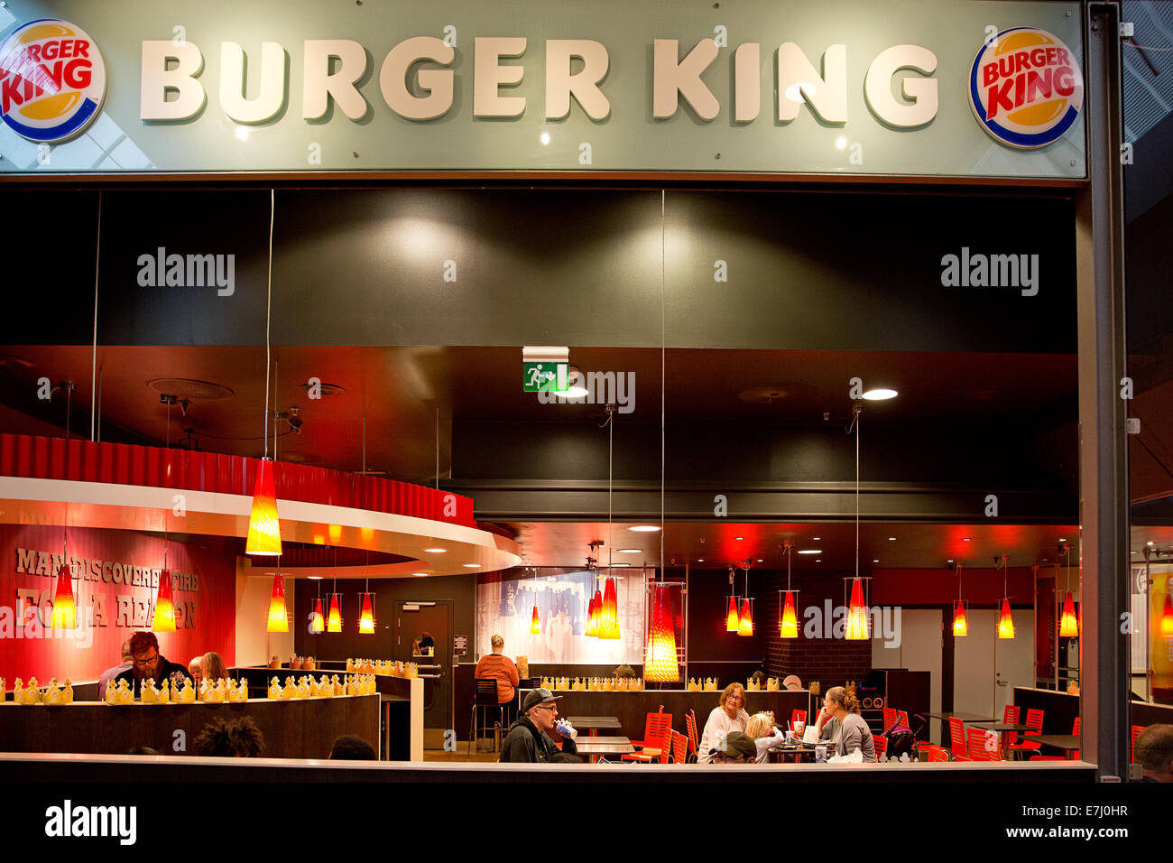 Un restaurant Burger King Banque D'Images