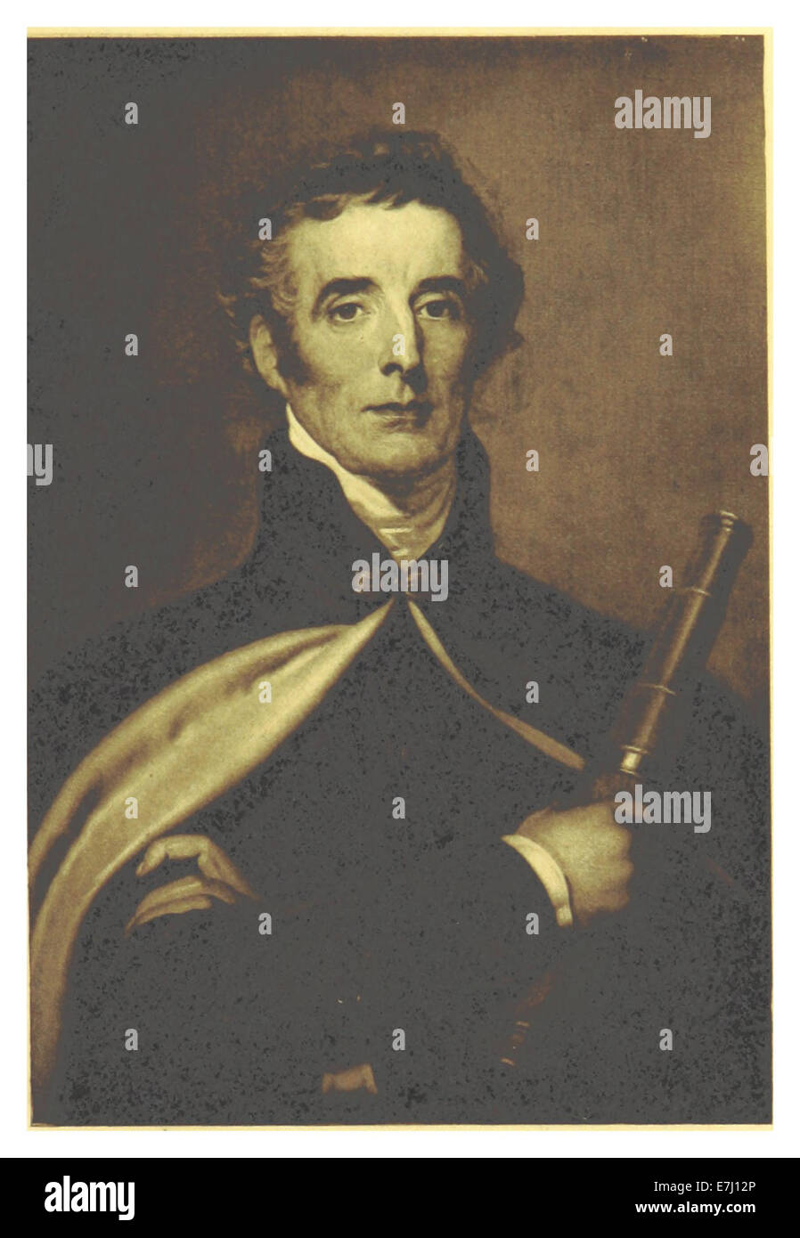 Une illustration de l’œuvre de Macaulay de 1898, montrant Arthur Wellesley, duc de Wellington, basée sur la peinture originale d’Apsley House. L’image capture le portrait emblématique du duc. Banque D'Images