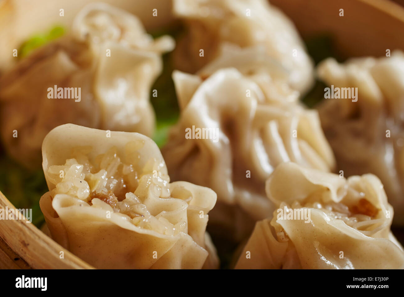 Le Riz collant Shu Mai Banque D'Images