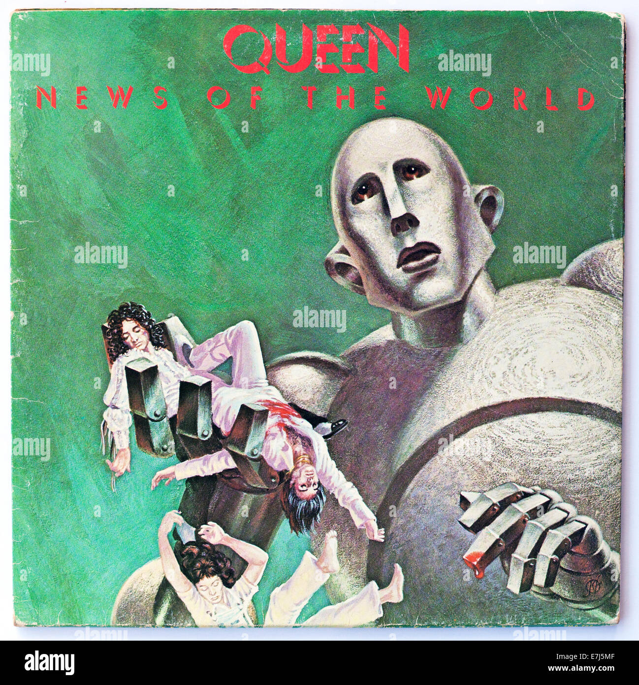 Queen - News of the World, 1977 album de vinyle sur EMI - usage éditorial seulement Banque D'Images