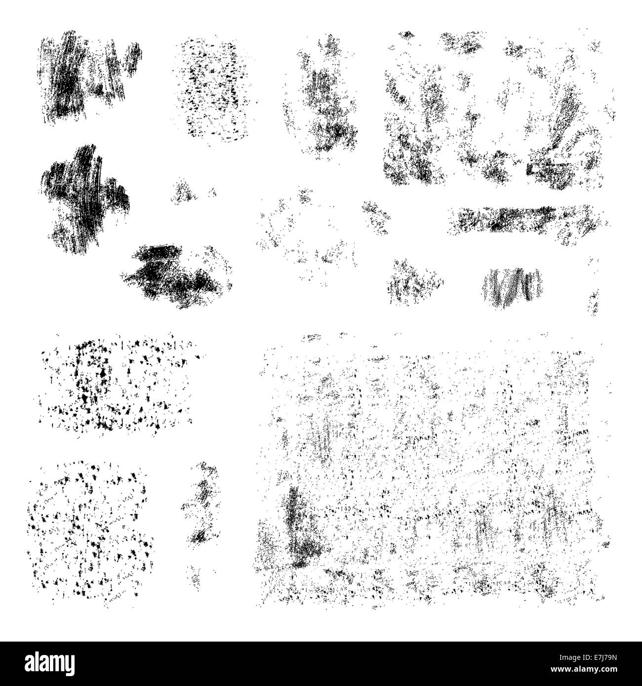 Éclaboussures d'encre. Éléments de conception grunge collection. Banque D'Images