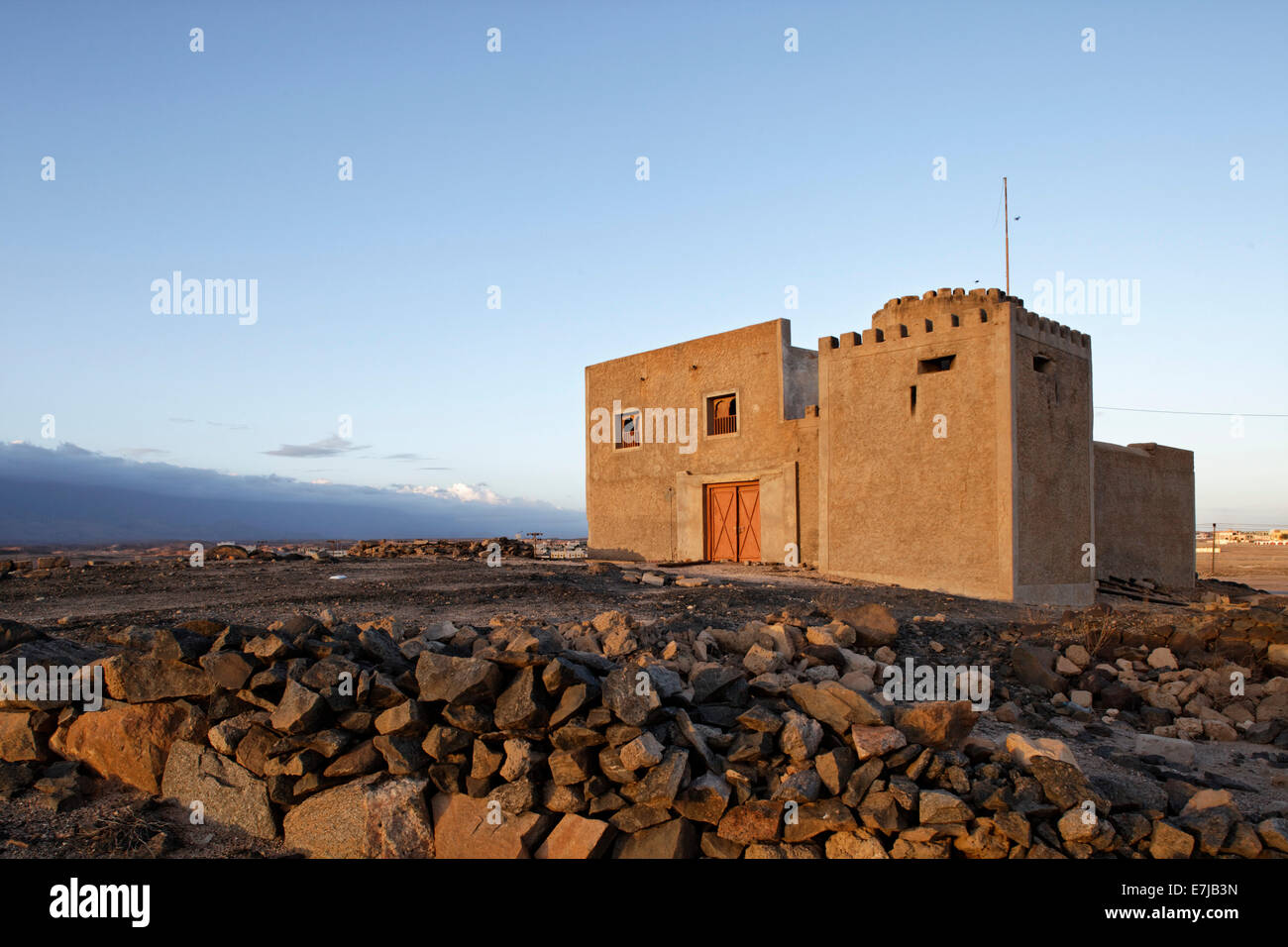 Fort, fortification, Mirbat, région de Dhofar, Sultanat d'Oman, dans la péninsule arabique Banque D'Images