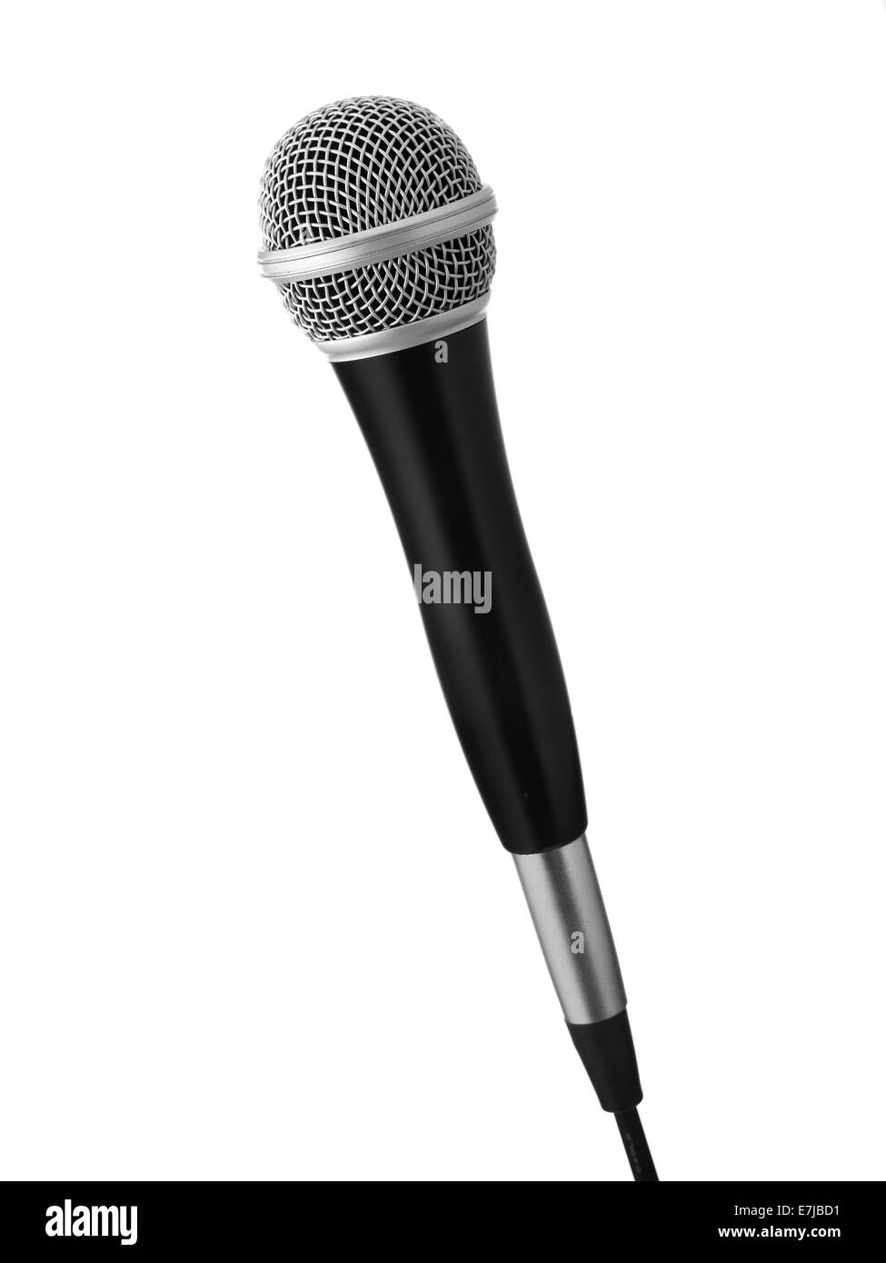 Microphone isolated on white Banque D'Images