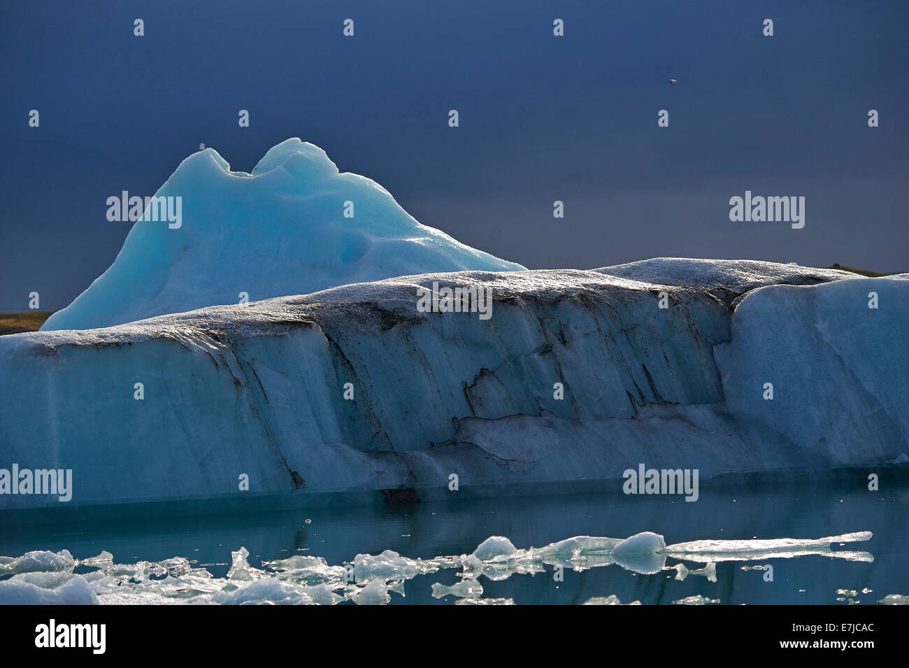 La glace, glacier, Islande, Jökulsarlon, lac, Europe, vacances, voyages, Banque D'Images