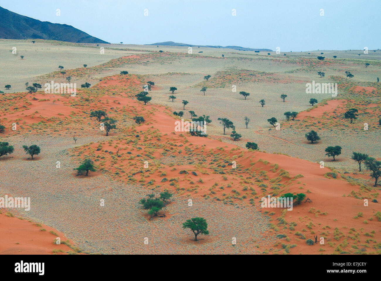 L'Afrique, montagnes, vue aérienne, Namib, Namibie, dune de sable, paysage, paysage, désert, dune, Banque D'Images