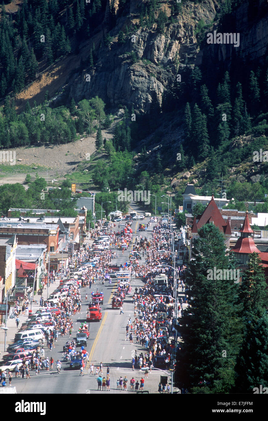 Parade, 4 juillet, Ouray, Colorado Banque D'Images