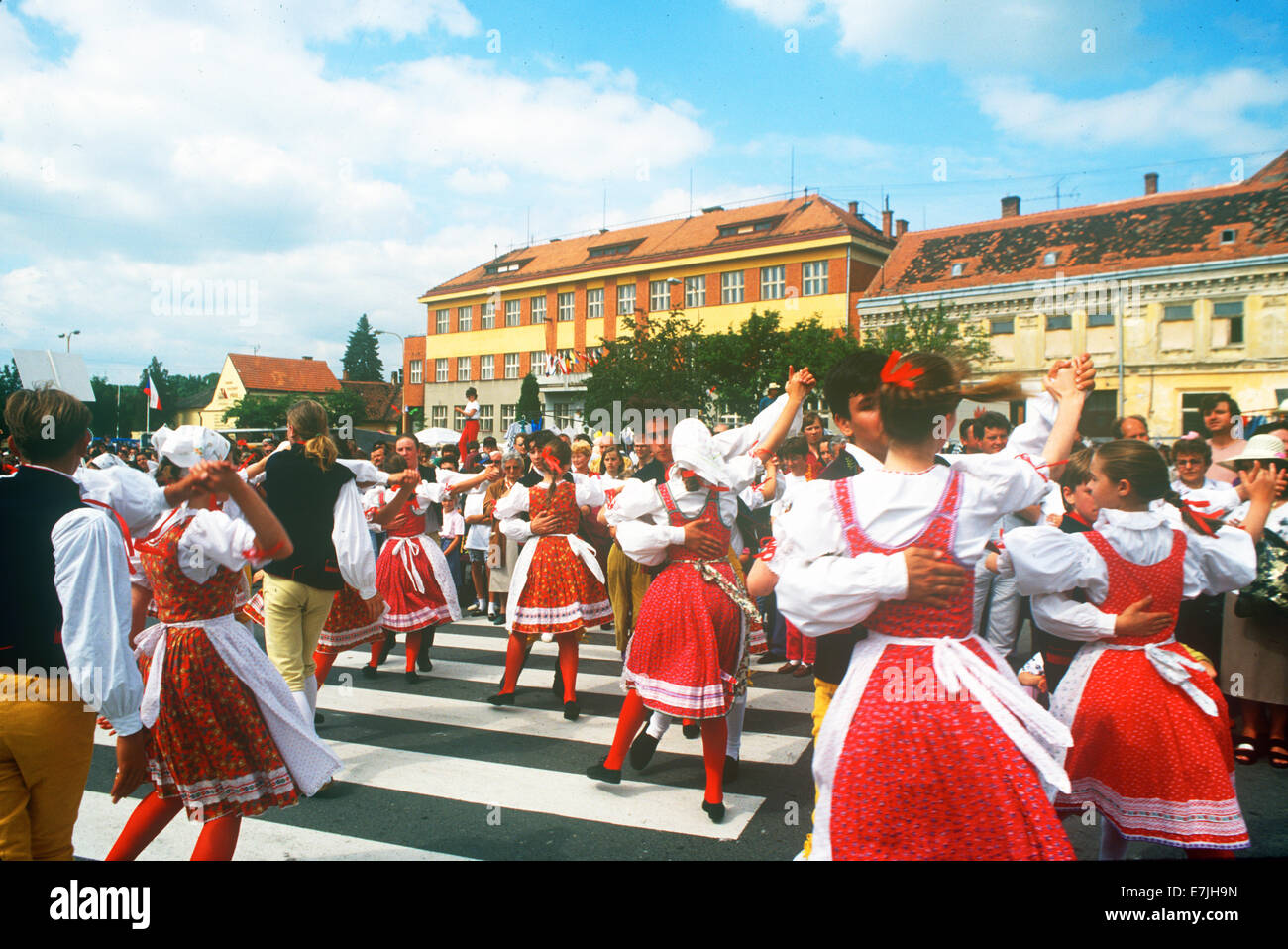 Festival folklorique international, Straznice, République Tchèque Banque D'Images