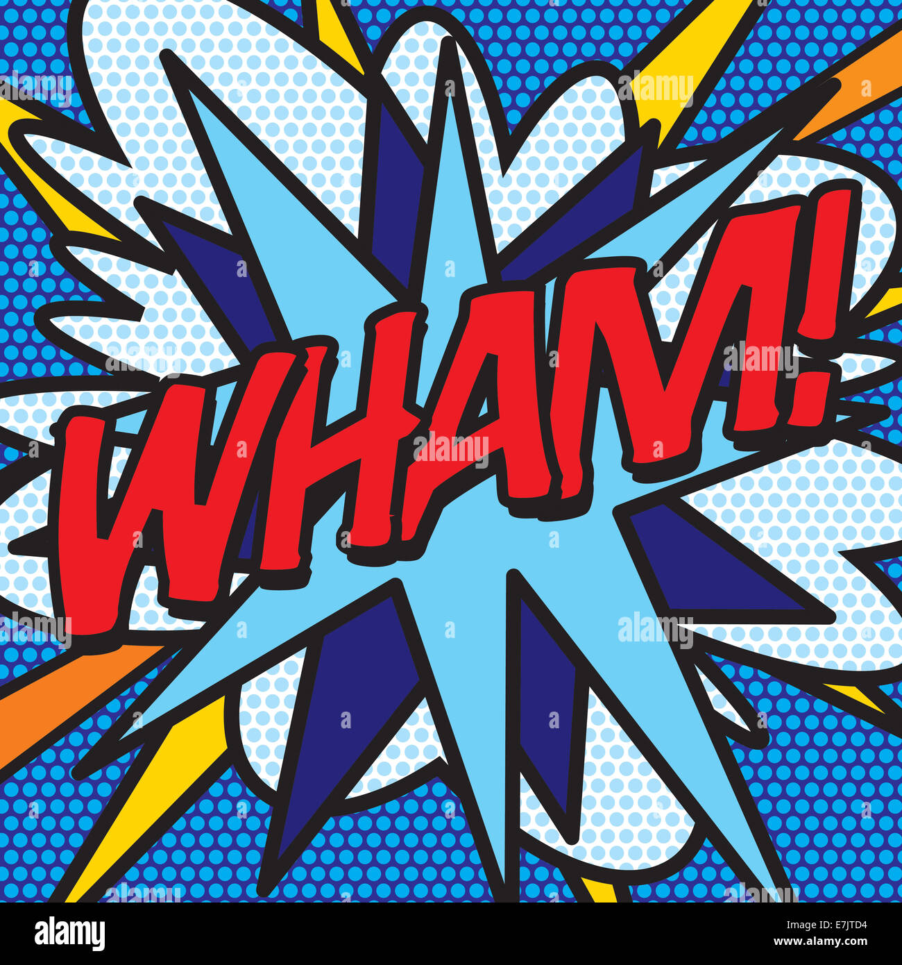 Bande dessinée de Wham ! Banque D'Images