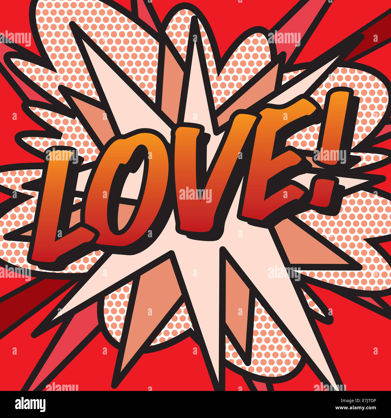 L'amour de la bande dessinée ! Banque D'Images