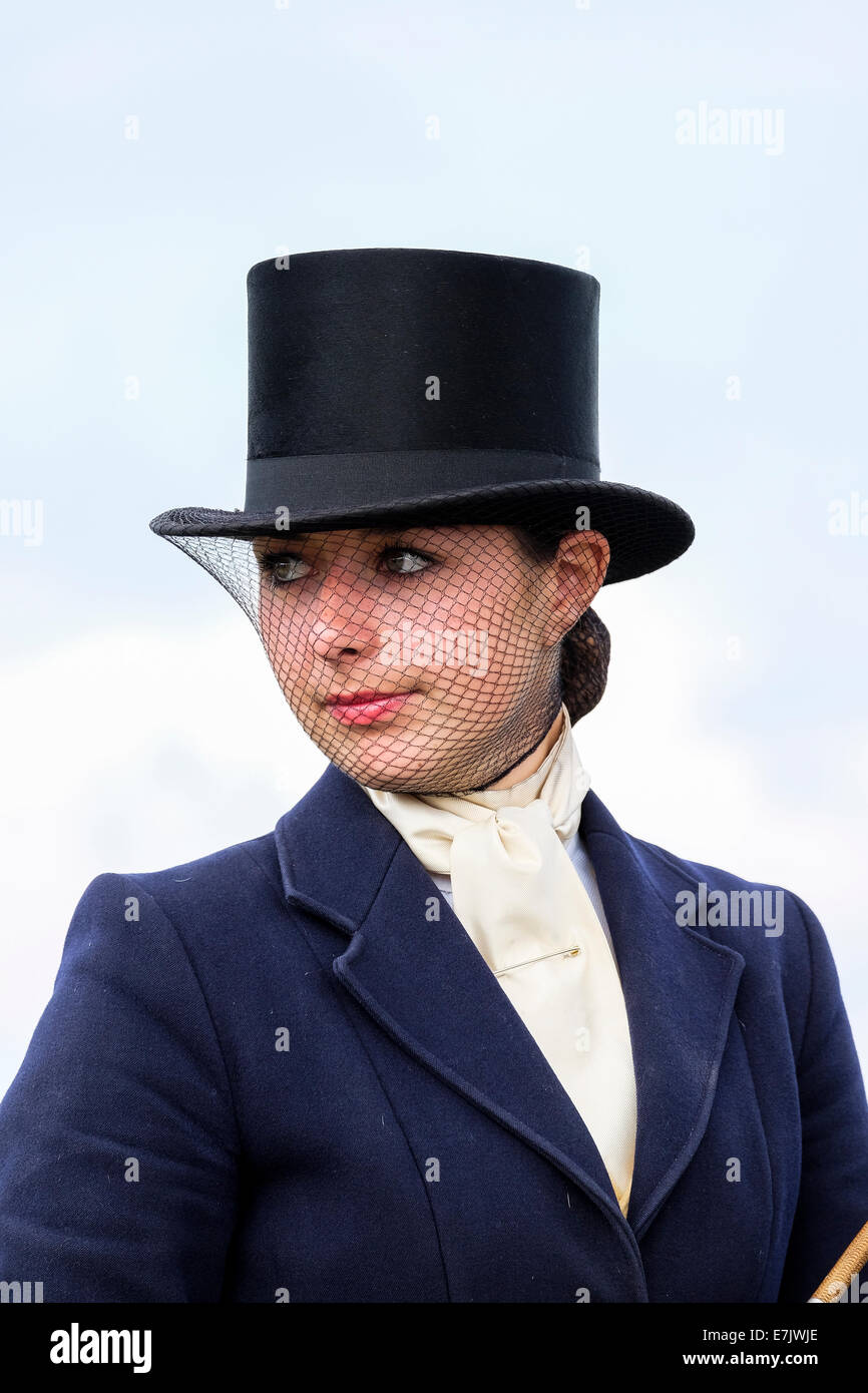 'Un peu sur le côté' groupe d'équitation à Blenheim International Horse Trials 2014 Banque D'Images