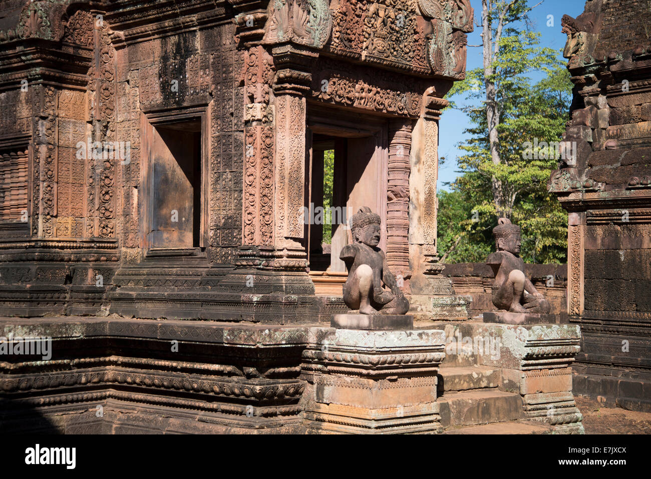 Banteay Srei à Siem Reap, Cambodge Banque D'Images