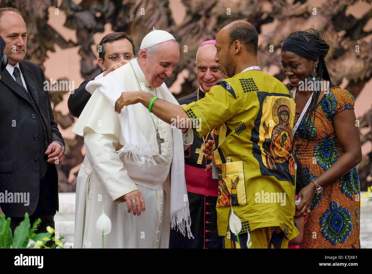 Vatican City Hall ( Aula Nervi Nervi ou Paolo VI ) Réunion Internationale Evangelii Gaudium avec le Pape François, 19 septembre 2014 Credit : Realy Easy Star/Alamy Live News Banque D'Images