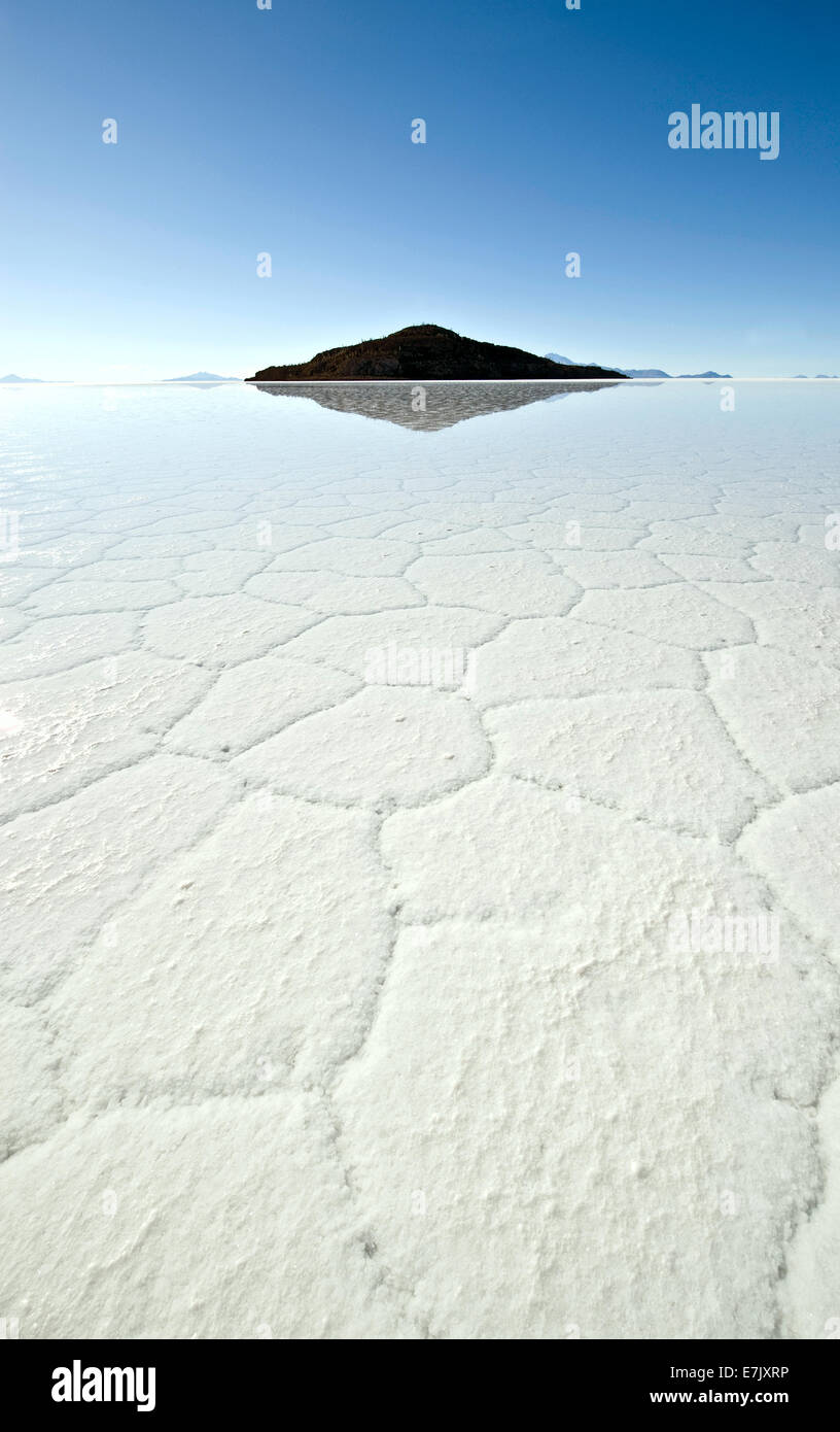 Salt Lake - Salar de Uyuni en Bolivie Banque D'Images