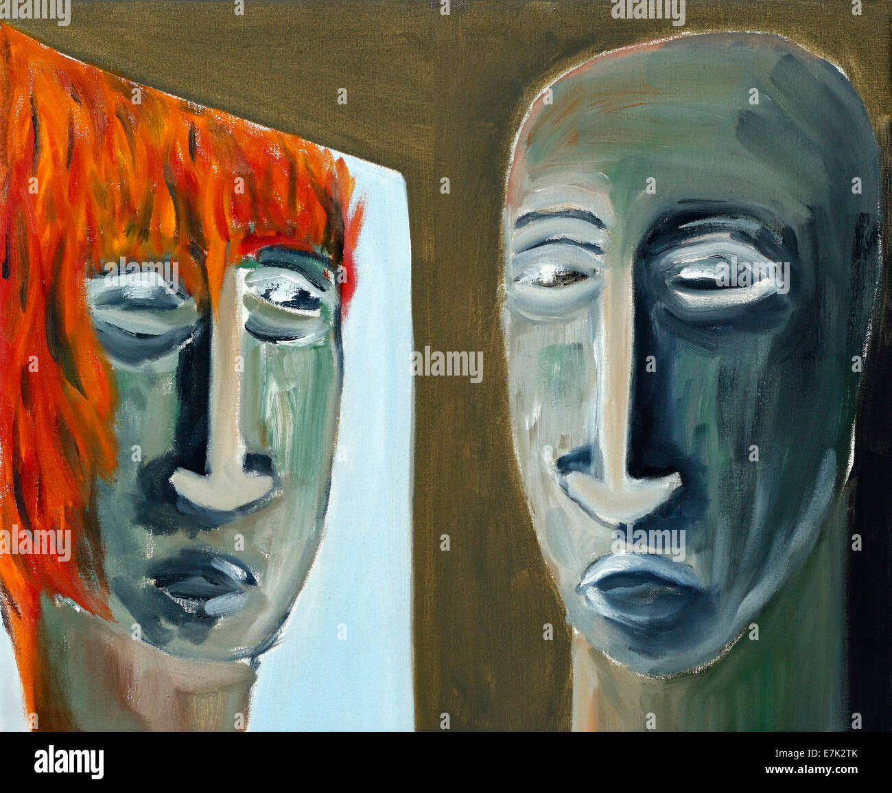 Mise en miroir Banque D'Images