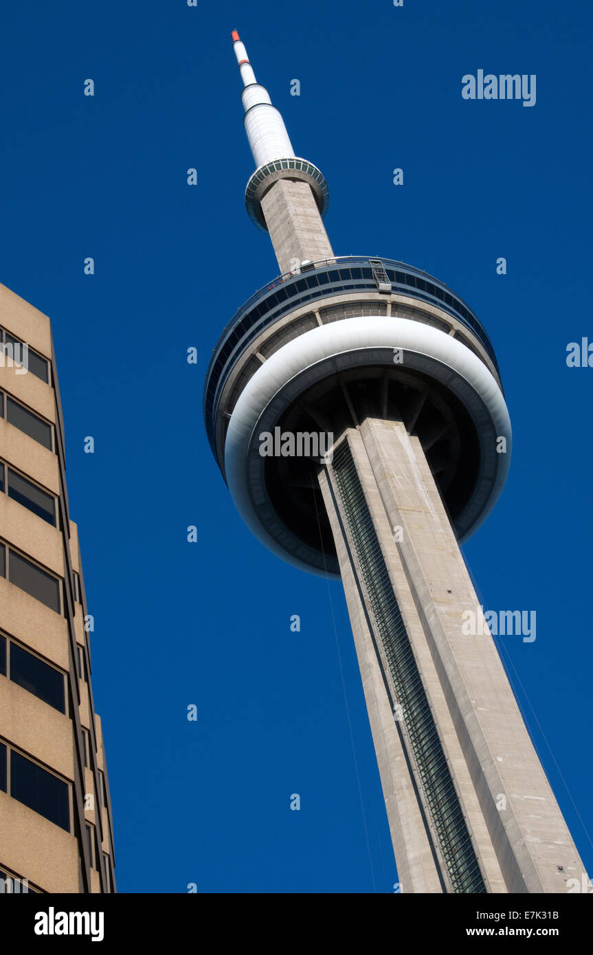 Le centre-ville de Toronto La tour CN Banque D'Images