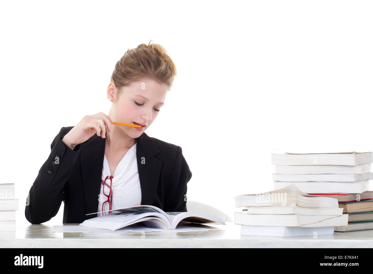 Jeune étudiante Banque D'Images