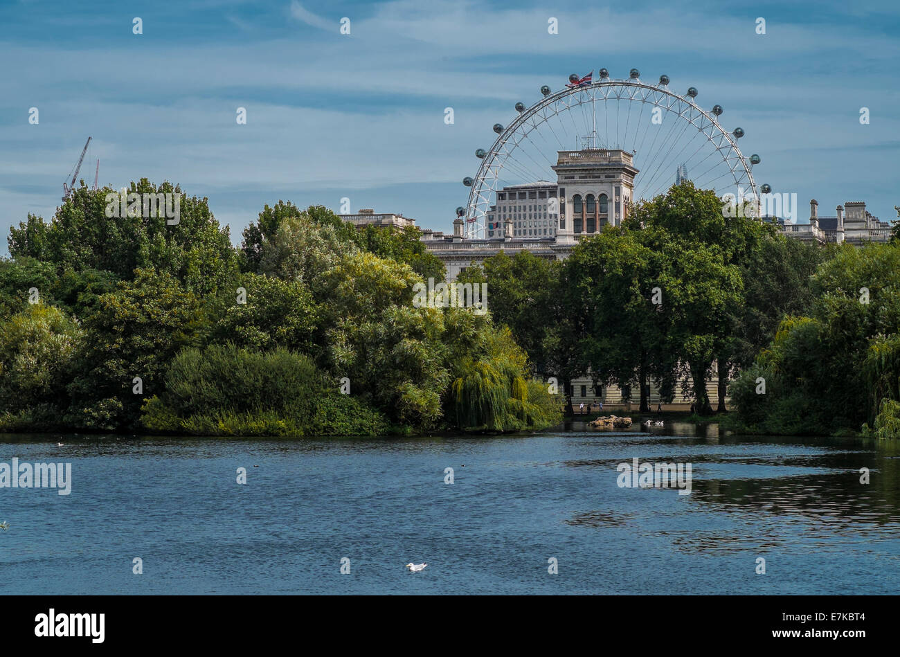 Le London Eye de St James Park Banque D'Images