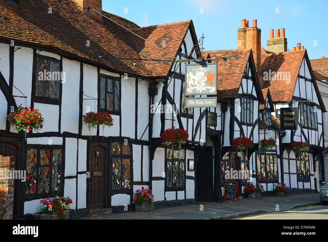 Le Kings Arms Hotel, High Street, Old Amersham, Buckinghamshire, Angleterre, Royaume-Uni Banque D'Images