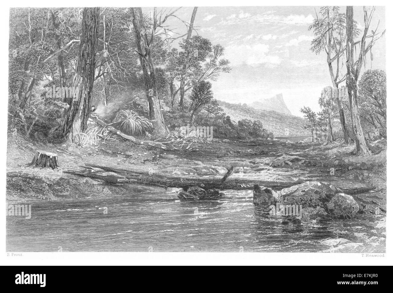 Cette carte de 1873 de Booth montre les sources de la rivière Derwent en Tasmanie. Il met en valeur le cours de la rivière depuis ses origines dans les hautes terres centrales jusqu'à son embouchure à Hobart, offrant un aperçu de la géographie naturelle de la région. Banque D'Images