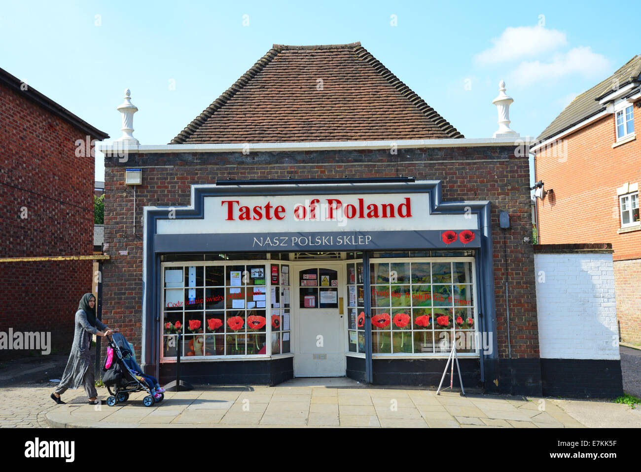 Le goût de la Pologne' Polish, Bridge Street, Aylesbury, Buckinghamshire, Angleterre, Royaume-Uni Banque D'Images