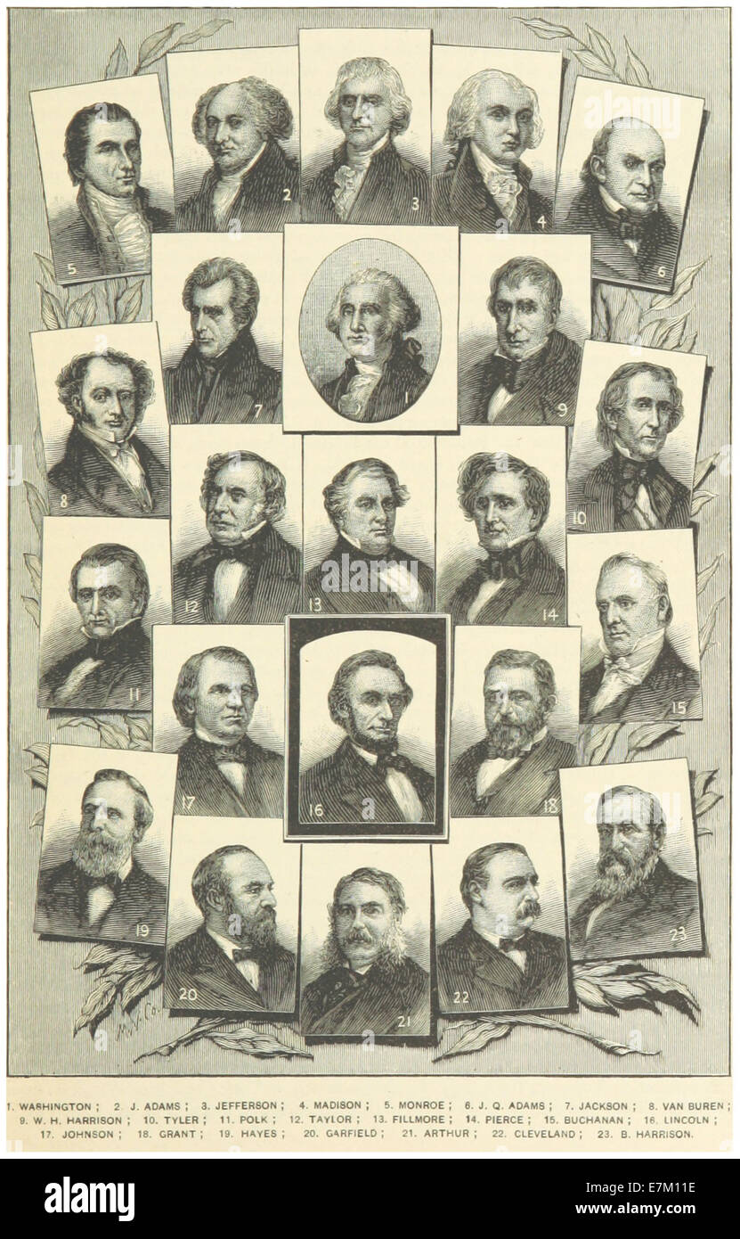 US(1891) p017 Présidents des États-Unis Banque D'Images