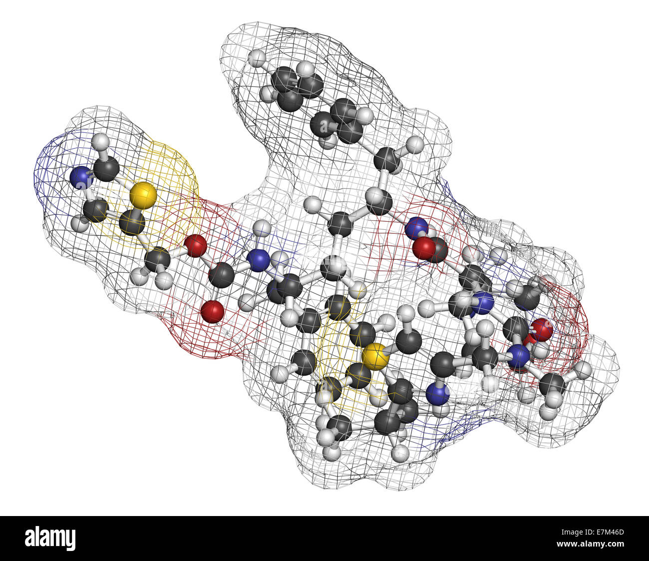 Cobicistat inhibiteurs du cytochrome P450 molécule pharmaceutique. Augmente l'exposition de divers médicaments contre le VIH en inhibant leur répartition par moi Banque D'Images