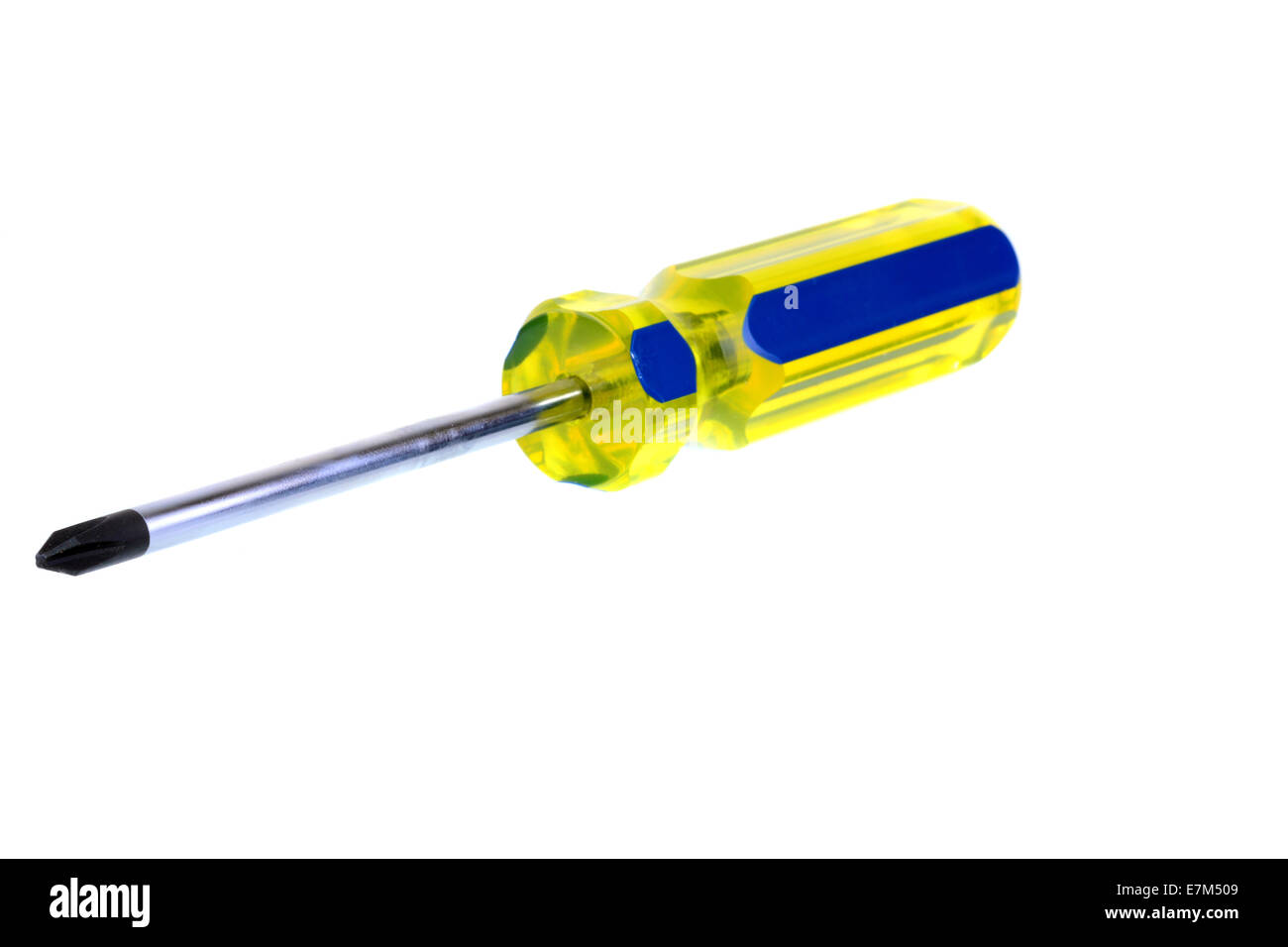 Tête Phillips screwdriver isolated on white Banque D'Images