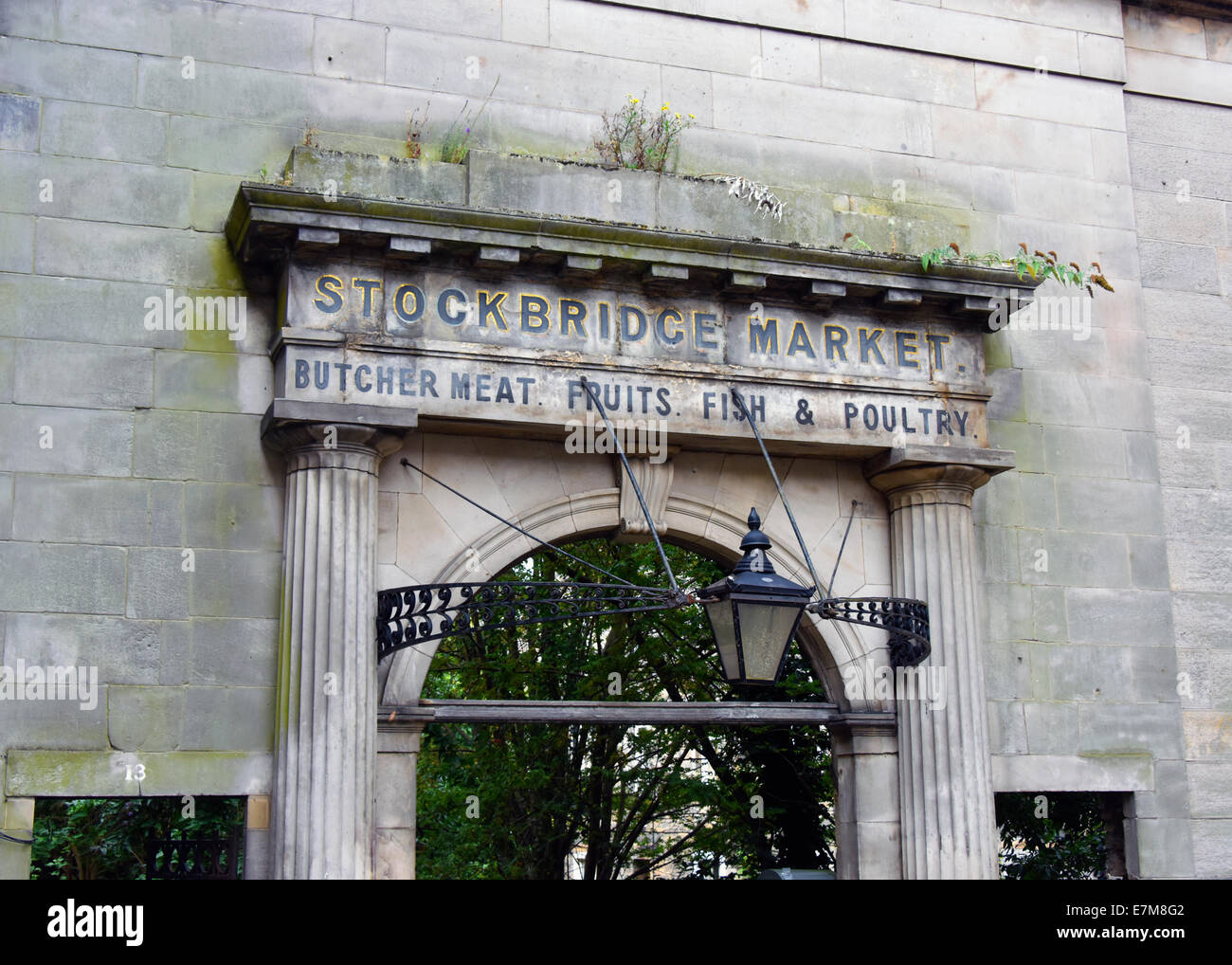 Marché de Stockbridge, Saint Stephen, Stockbridge, Édimbourg, Écosse, Royaume-Uni, Europe. Banque D'Images