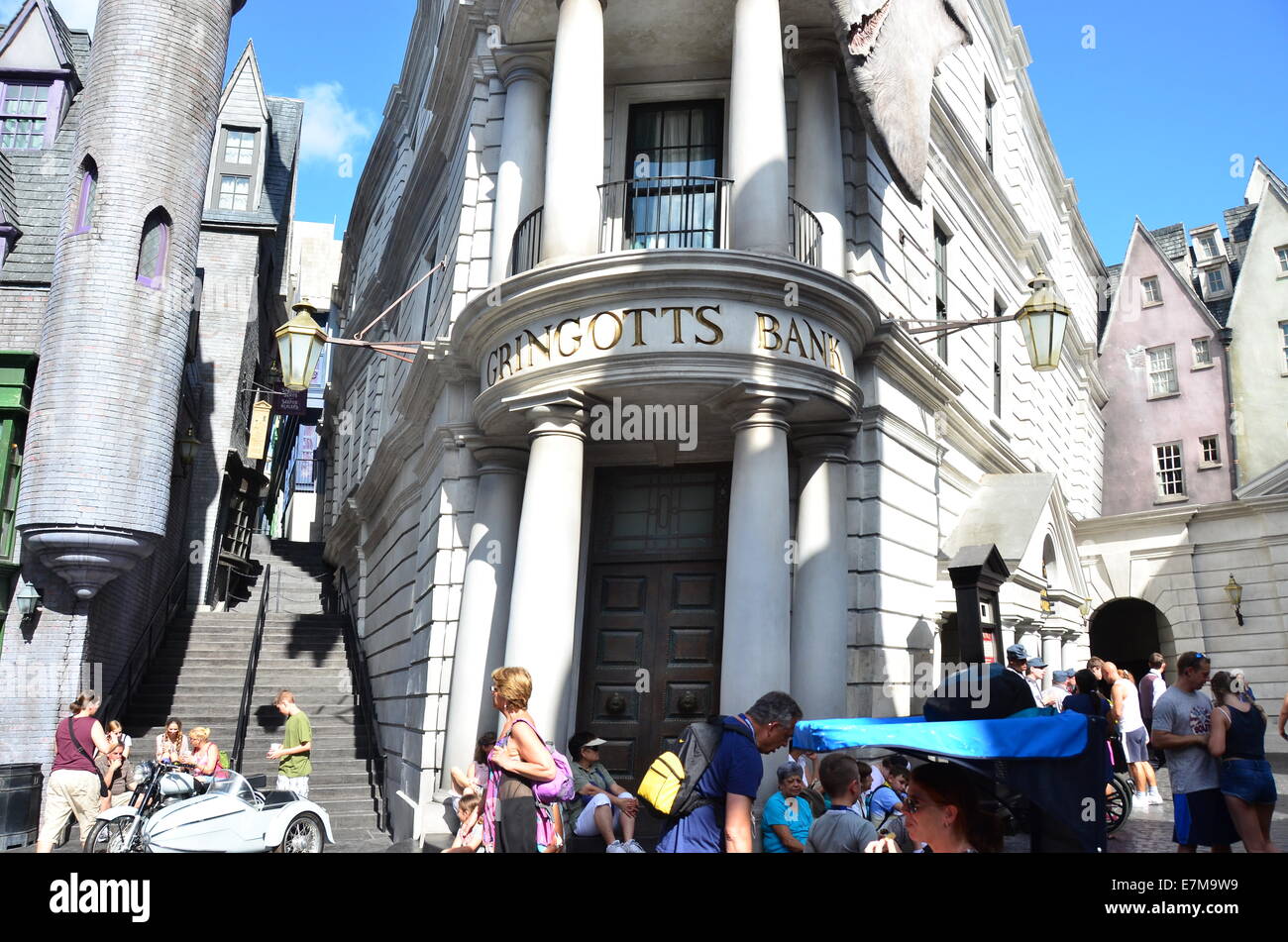 La banque Gringotts dans le chemin de traverse au monde magique de