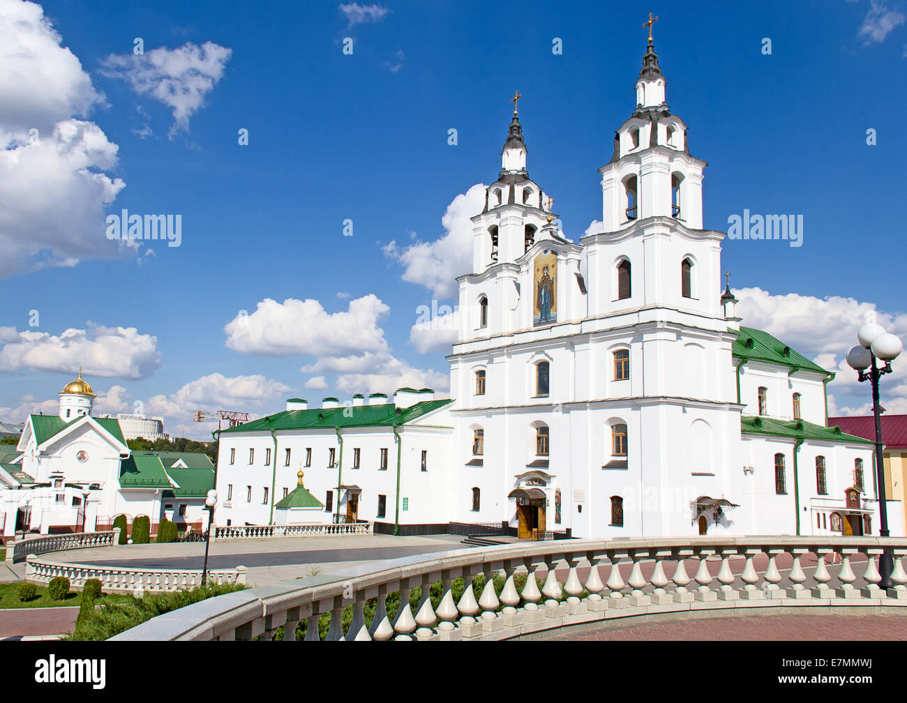 Église orthodoxe principal du Bélarus - Cathédrale du Saint Esprit à Minsk. Banque D'Images