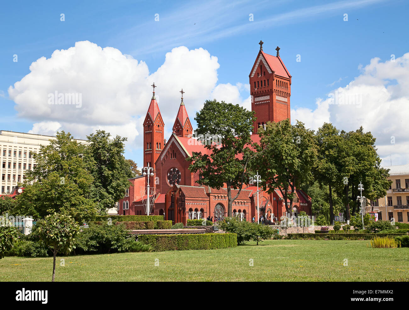 Chapelle Catholique St Simon et St Elena. Minsk. Le Bélarus. Banque D'Images