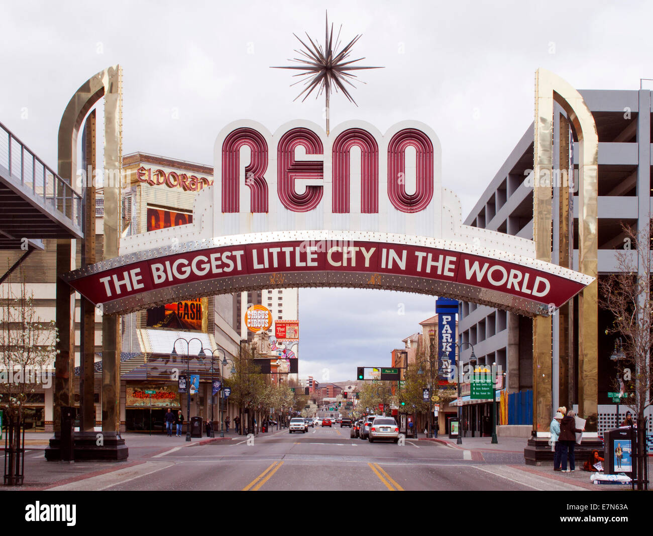 La plus grande petite ville dans le monde inscription à Reno au Nevada Banque D'Images