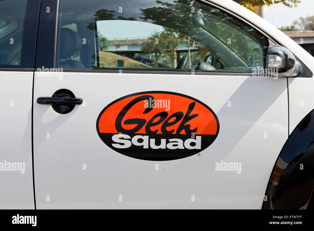 Voiture de service de la Geek Squad - Virginia USA Banque D'Images