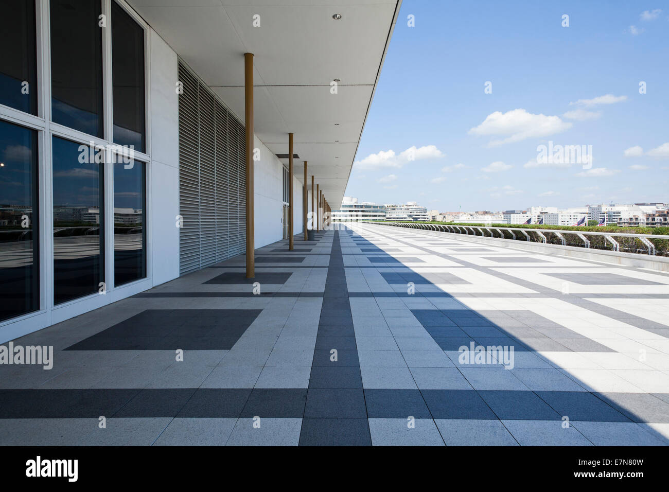 Niveau Terrasse du John F. Kennedy Center for the Performing Arts - Washington, DC USA Banque D'Images