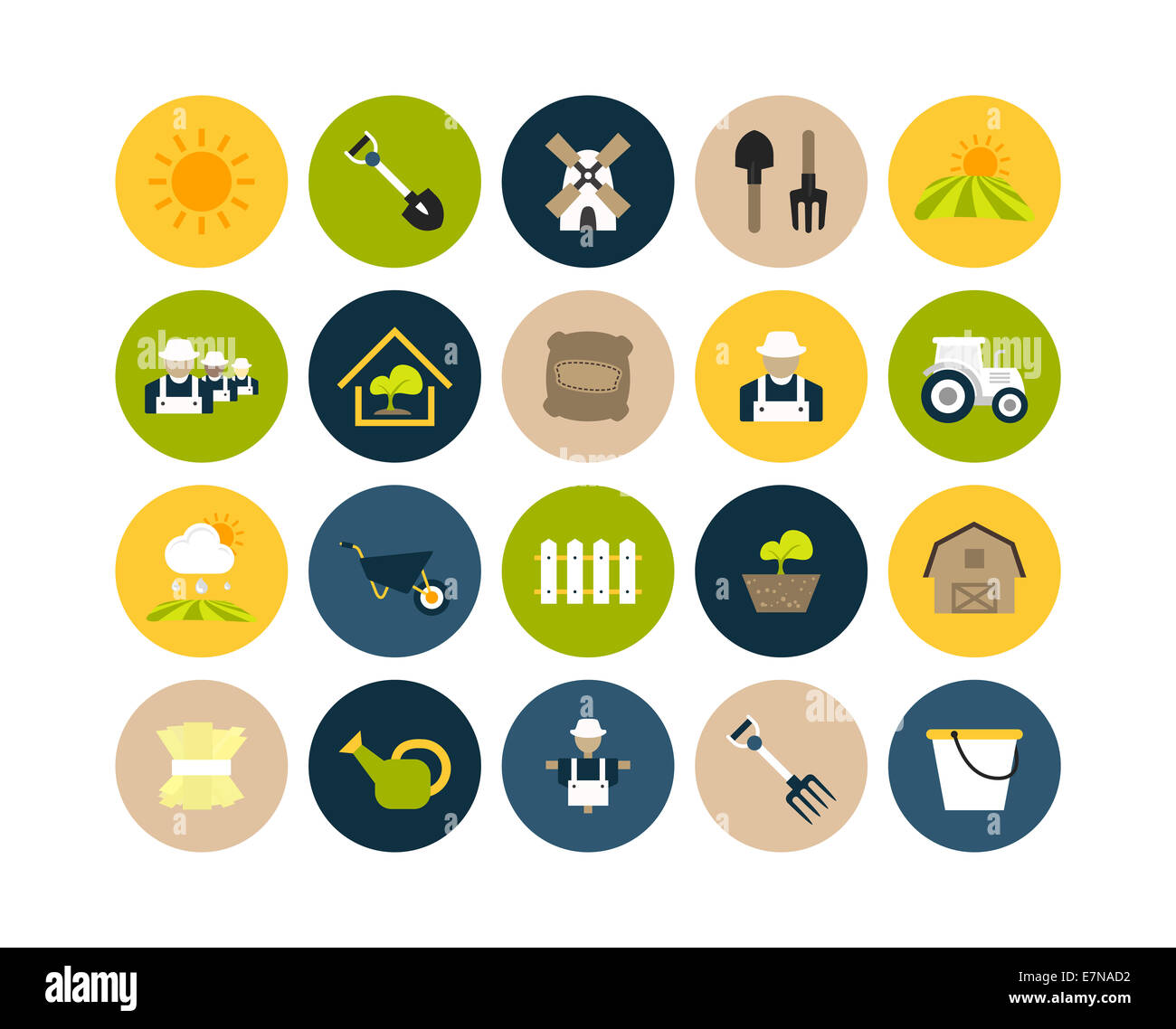 Télévision icons set 26 Banque D'Images