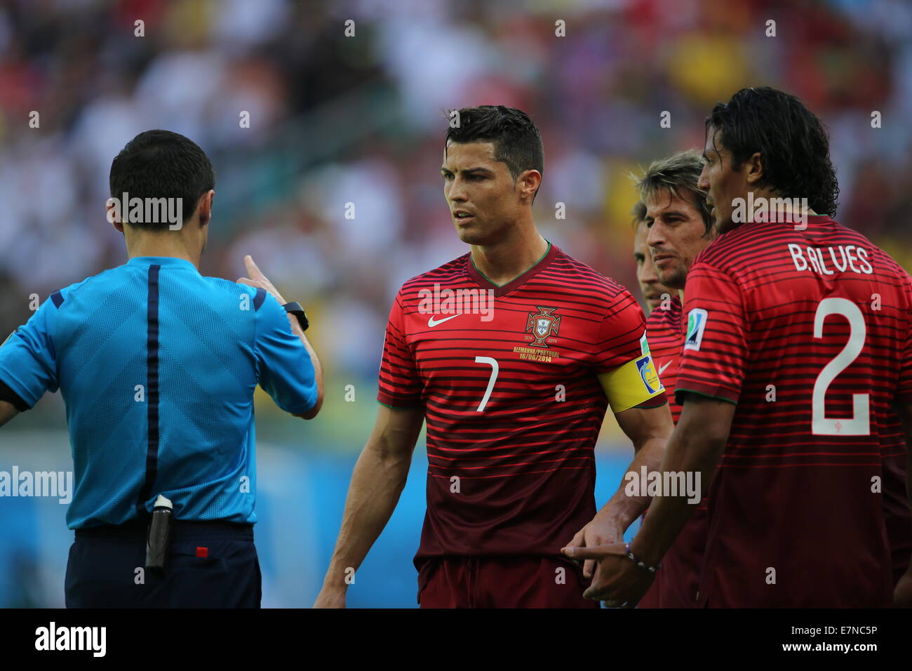 Cristiano Ronaldo du Portugal. Allemagne / Portugal, Groupe match. Coupe du Monde de la FIFA, Brésil 2014. Arena Fonte Nova, Salvador. 16 Juin Banque D'Images