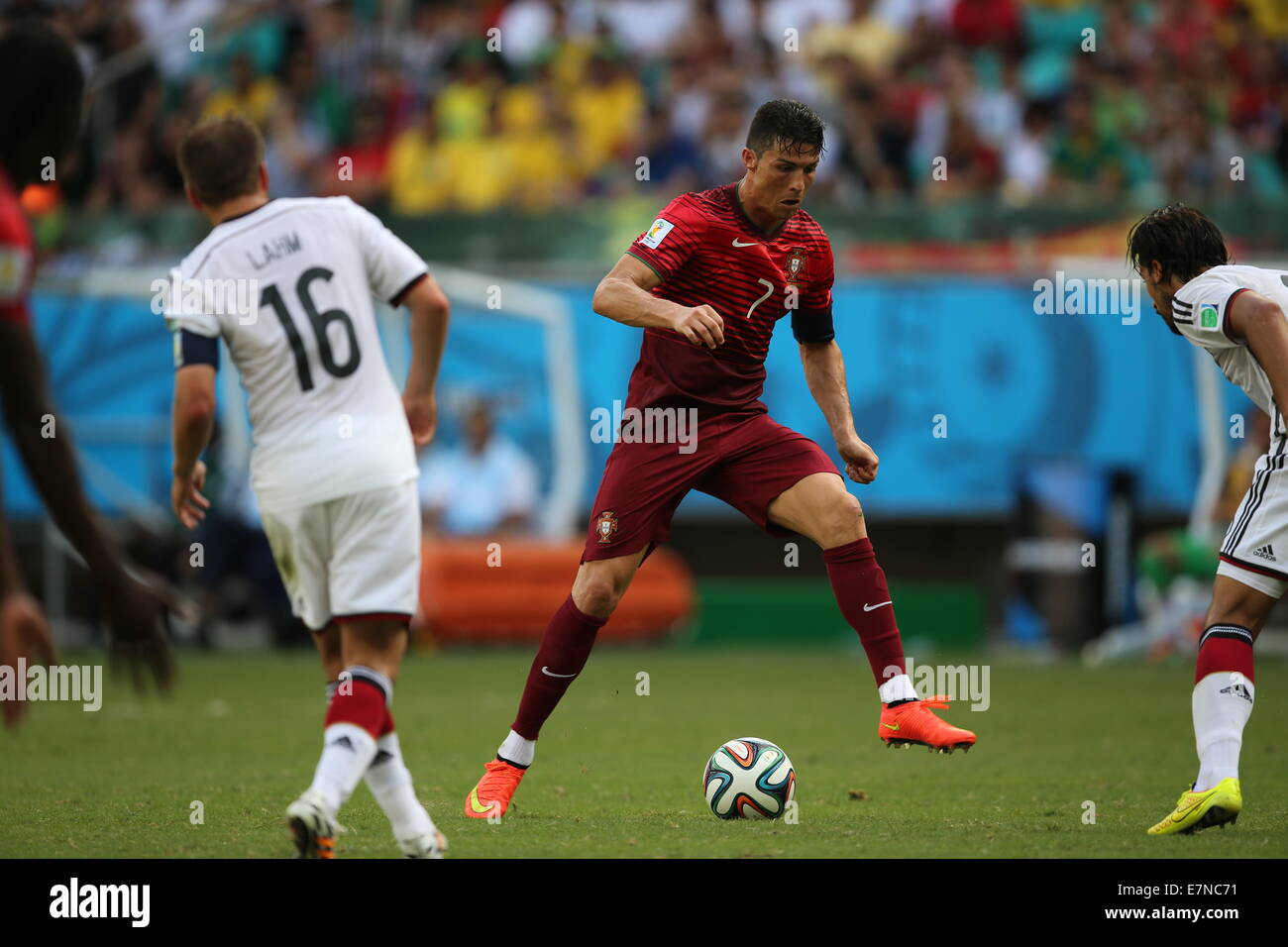 Cristiano Ronaldo du Portugal. Allemagne / Portugal, Groupe match. Coupe du Monde de la FIFA, Brésil 2014. Arena Fonte Nova, Salvador. 16 Juin Banque D'Images